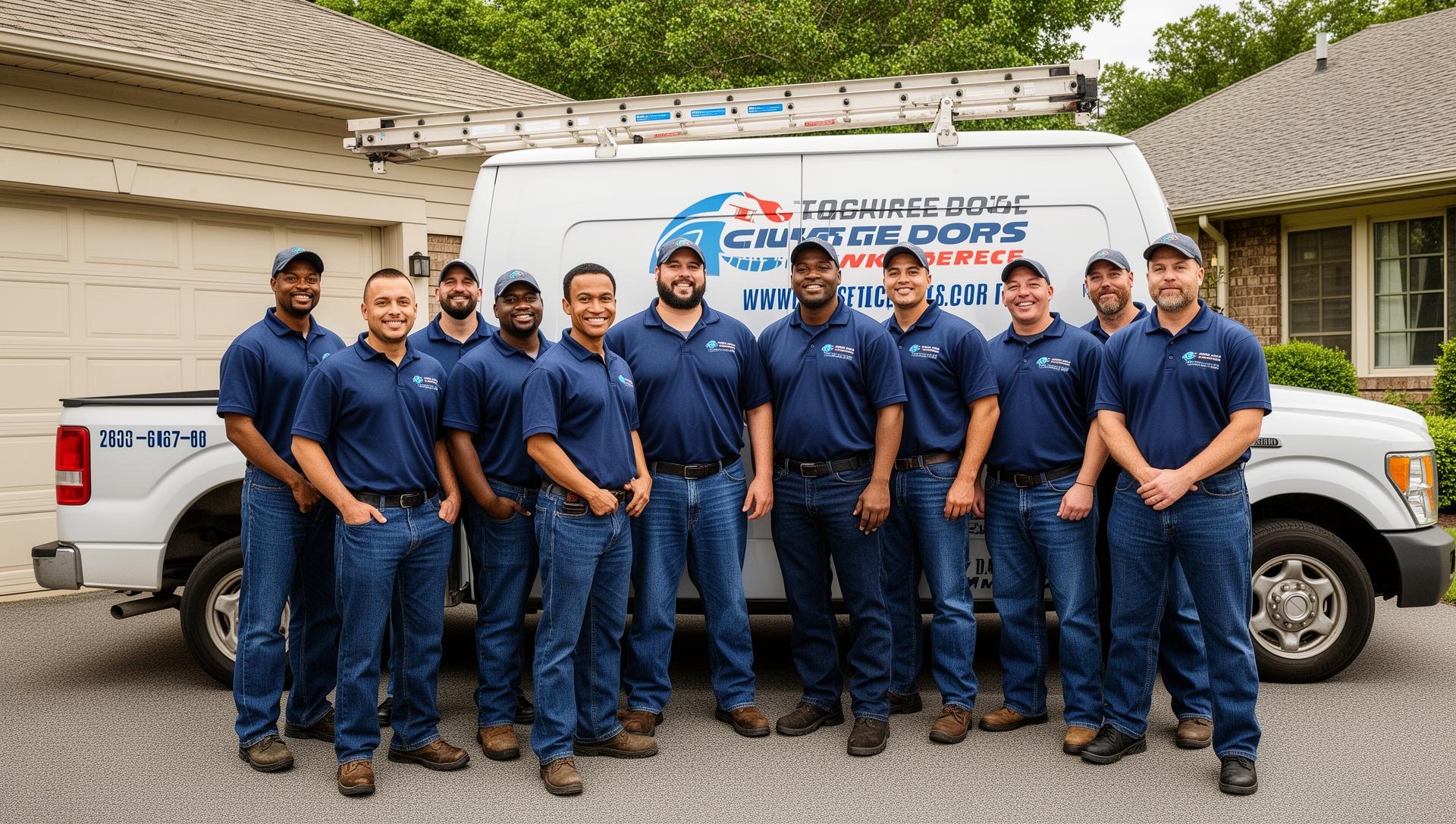 Garage Door Milford technician diagnosing sensor alignment on residential garage door